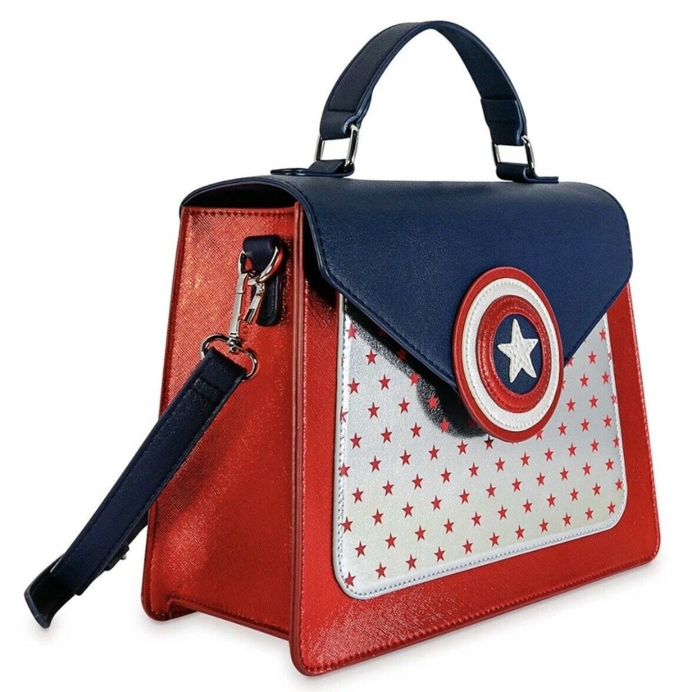 Danielle Nicole Disney Marvel Captain America Crossbody Handbag Purse NWT